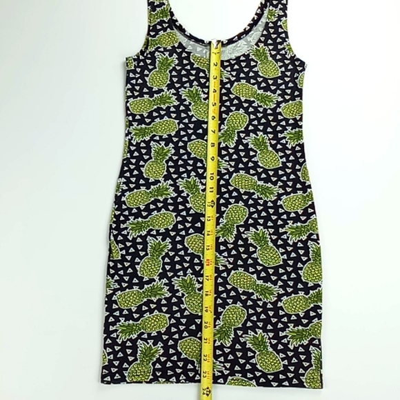 Divided by H&M Women's XS Mini Tank Dress Pineapple Pattern - Picture 5 of 9